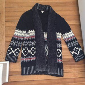 GAP Patterned Shawl Sweater